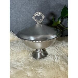 Vintage Pewter Lidded Bowl